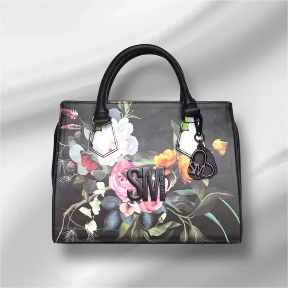 Floral Black Handbag - Picture 2 of 7